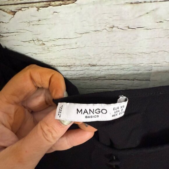 Mango Black Mini Dress Elegant and Timeless size xs - Picture 4 of 8